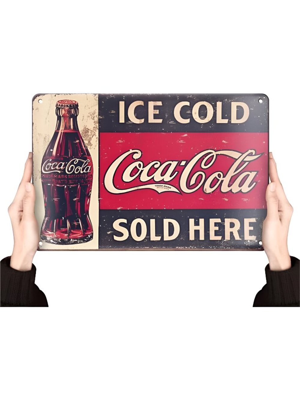 Coca Cola Signs | Metal Retro Sign Vintage Bar Cool 12x8 Inch